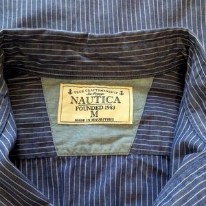 Nautica Navy Pinstripe Shirt